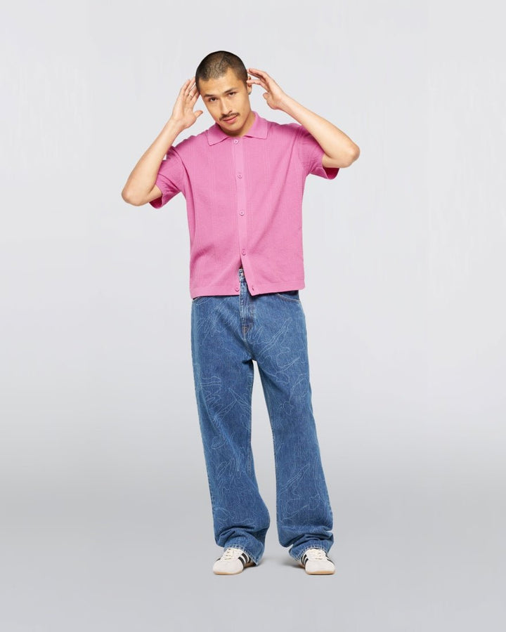 luis buttoned polo - edwins - 520060386 - polos - Nouveau. men