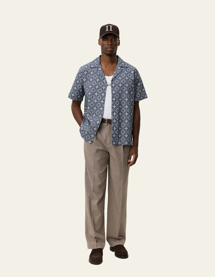 lukas arabesque aop ss shirt - les deux - 520063080 - chemises - Nouveau. men