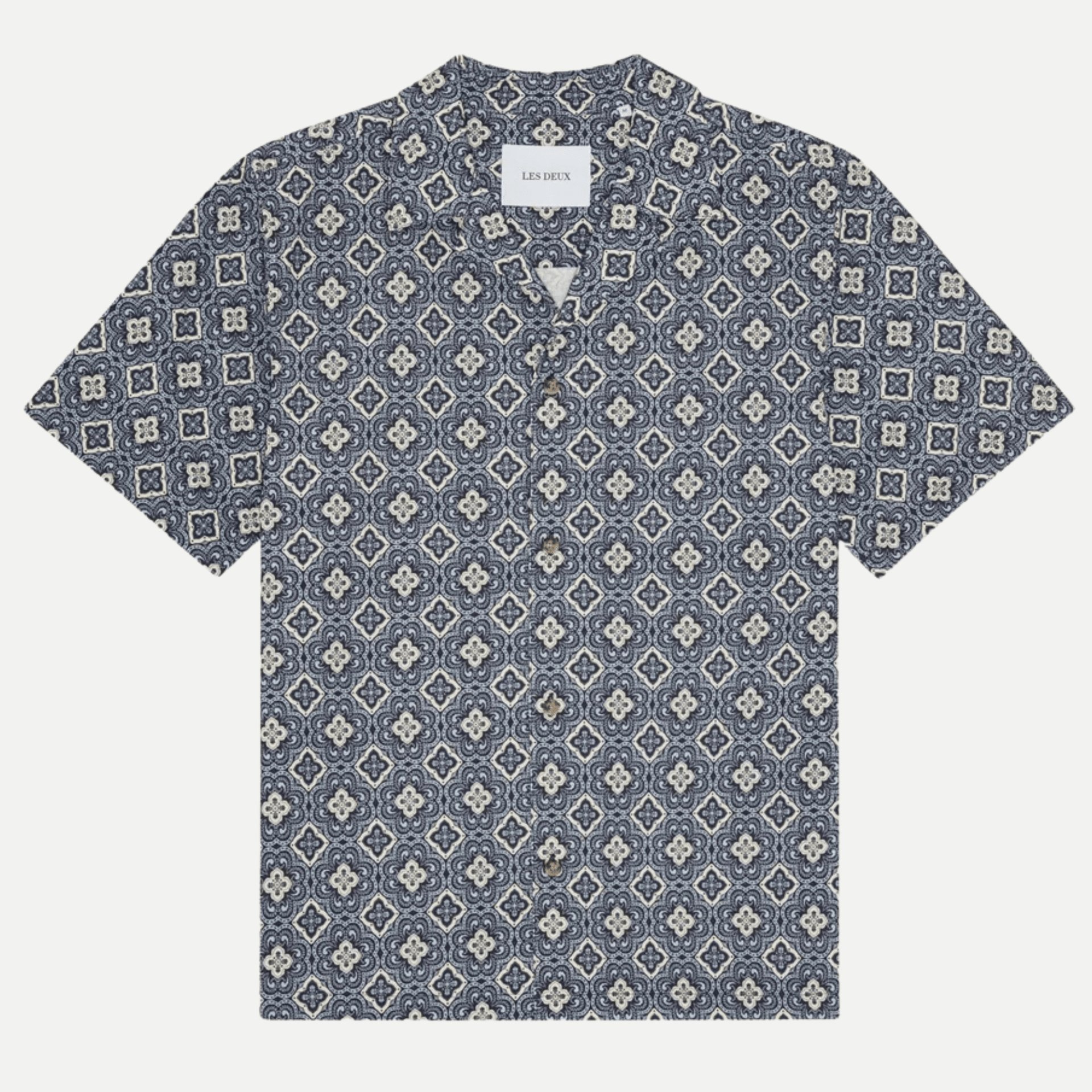 lukas arabesque aop ss shirt - les deux - 520063080 - chemises - Nouveau. men
