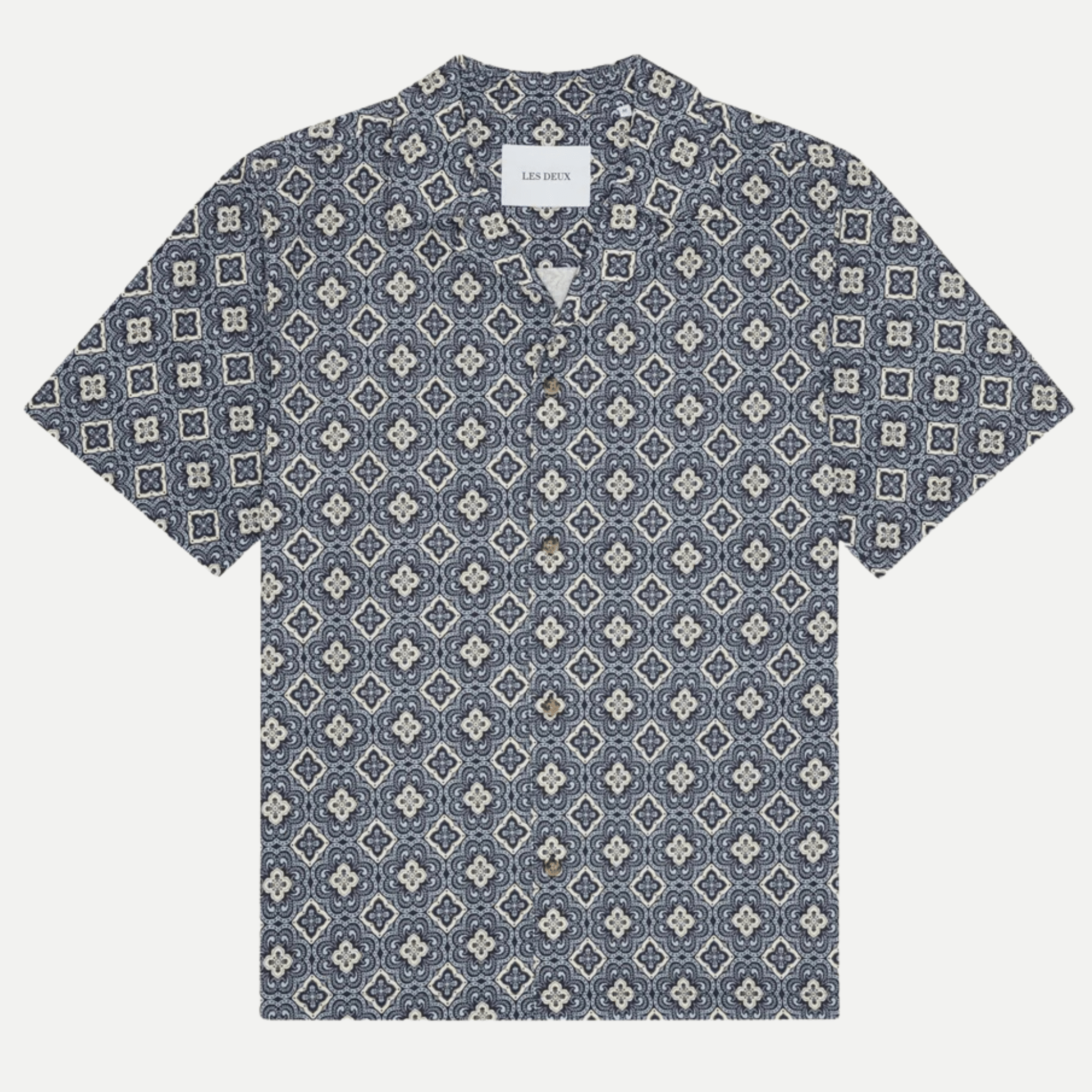 lukas arabesque aop ss shirt - les deux - 520063080 - chemises - Nouveau. men