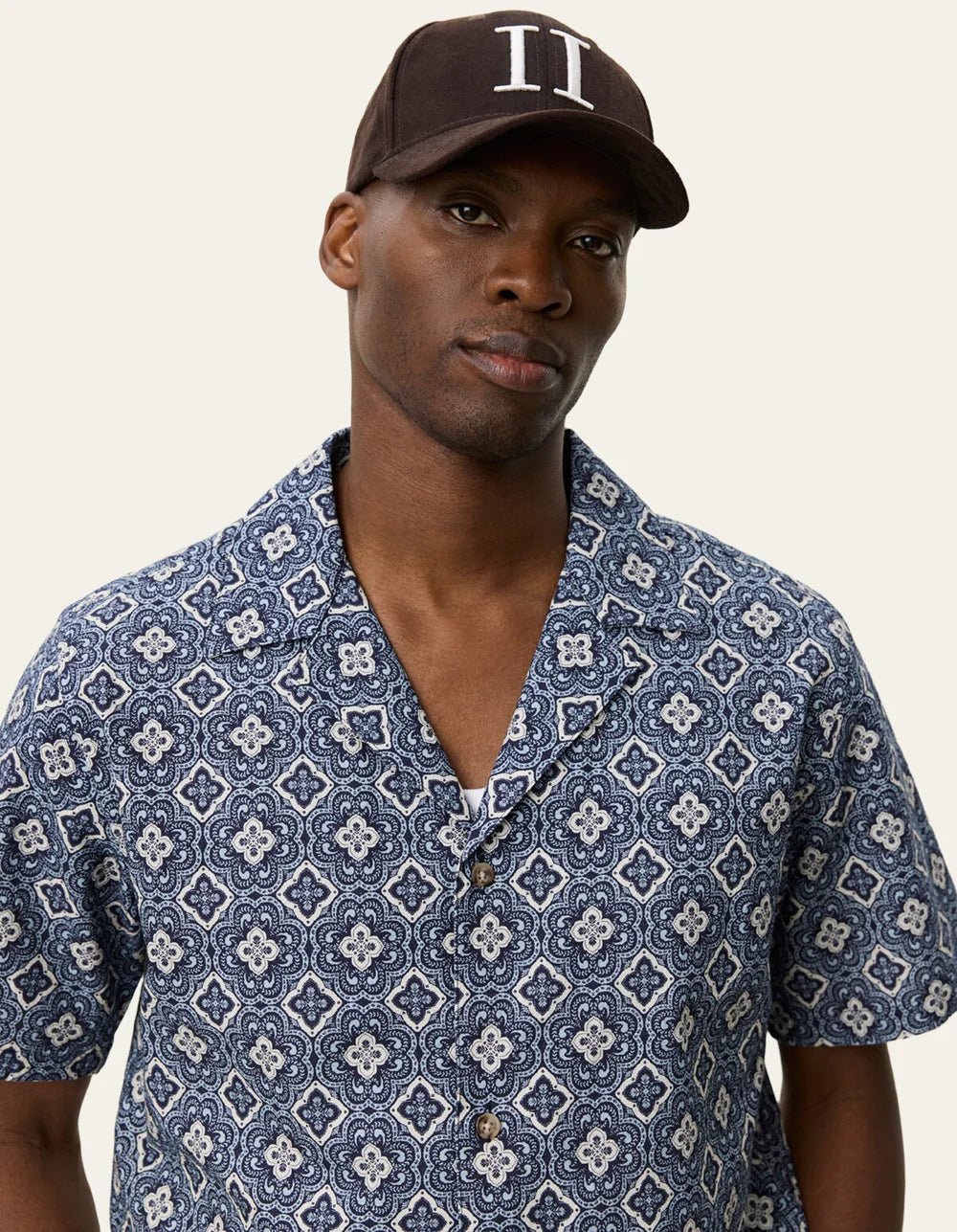lukas arabesque aop ss shirt - les deux - 520063080 - chemises - Nouveau. men