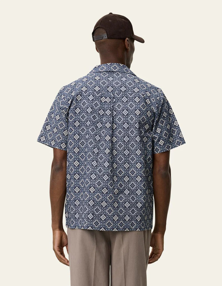 lukas arabesque aop ss shirt - les deux - 520063080 - chemises - Nouveau. men