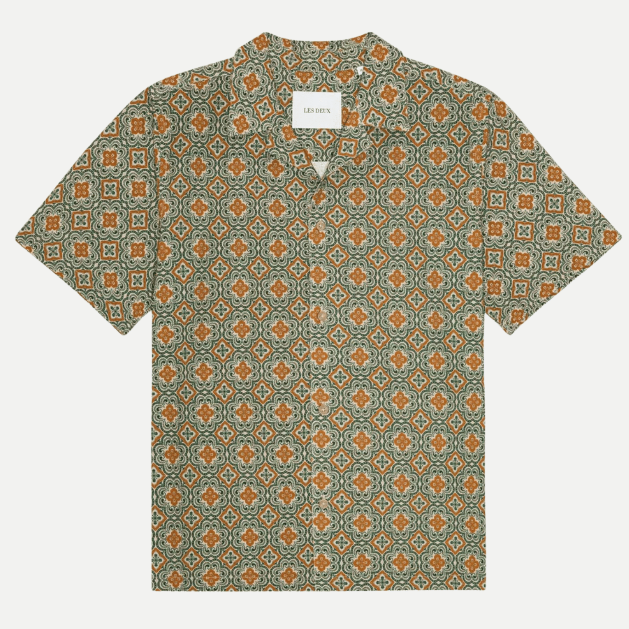 lukas arabesque aop ss shirt - les deux - 520063127 - chemises - Nouveau. men