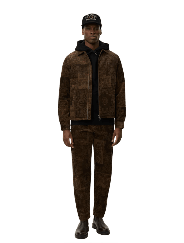 marchall aop cord coach jacket - les deux - 520046625 - blousons - nouveau.