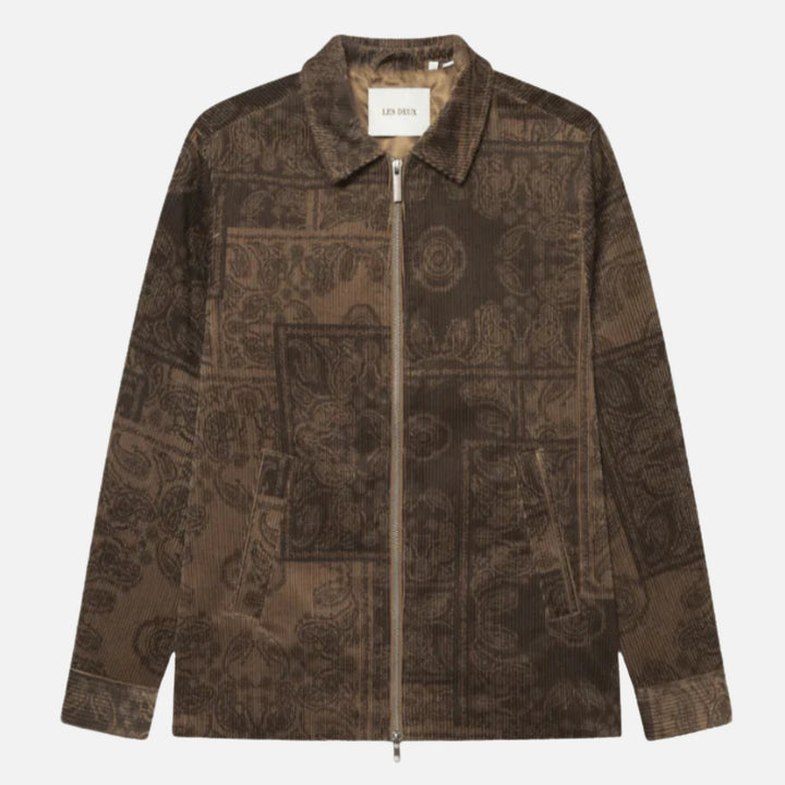 marchall aop cord coach jacket - les deux - 520046625 - blousons - nouveau.