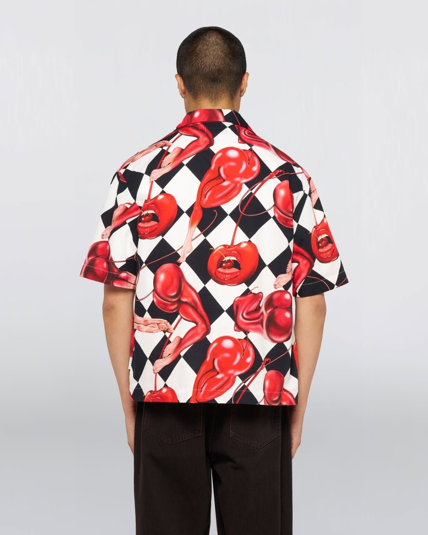 miki kim cherry shirt ss - edwins - 520060416 - chemises - Nouveau. men