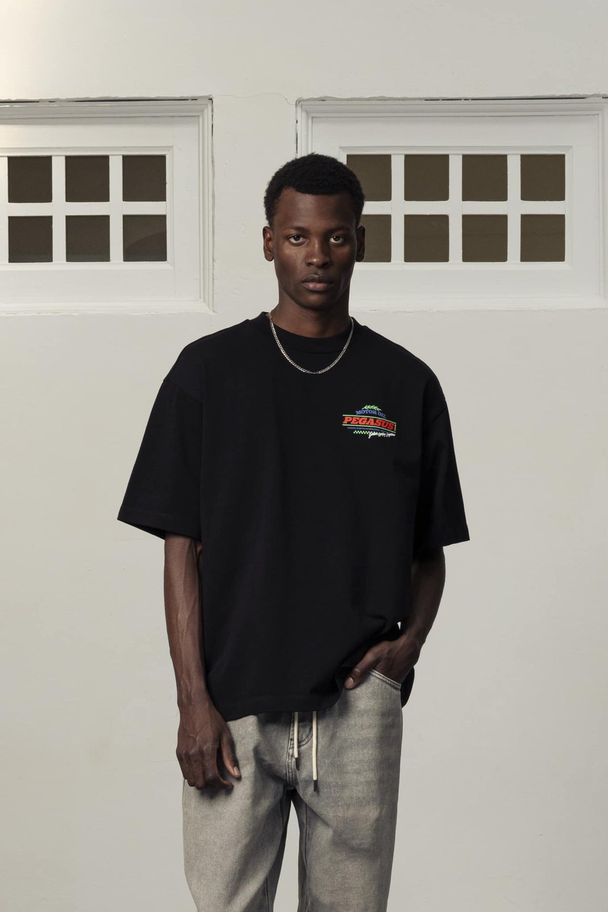 motor oil black tee - goodies sportive - 510083500 - tee shirt - Nouveau. men
