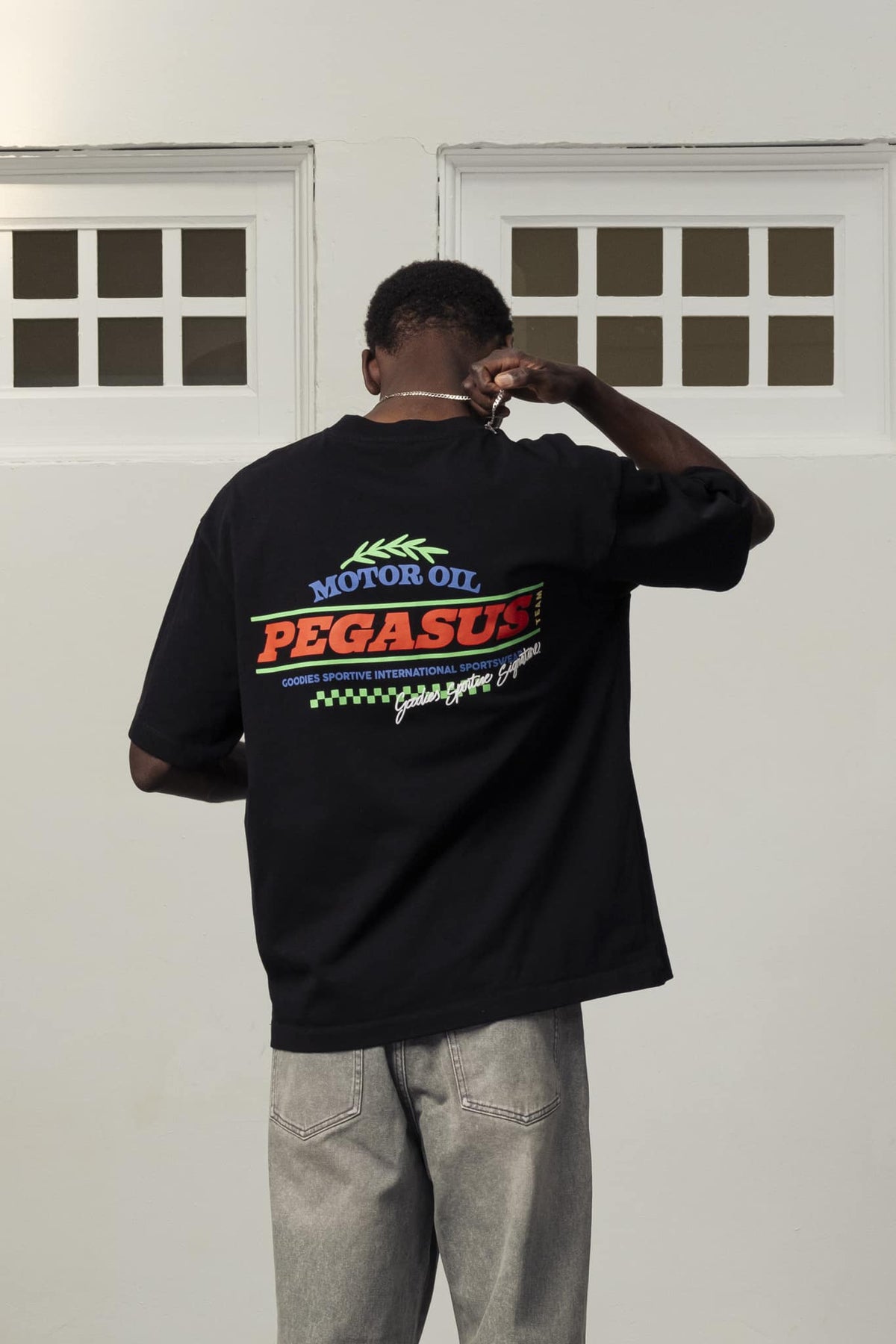 motor oil black tee - goodies sportive - 510083500 - tee shirt - Nouveau. men