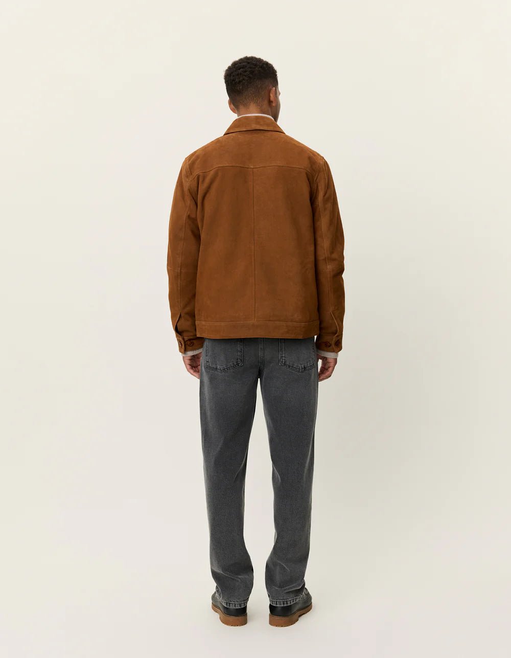 nyle suede coach jacket - les deux - 520059168 - blousons - nouveau.