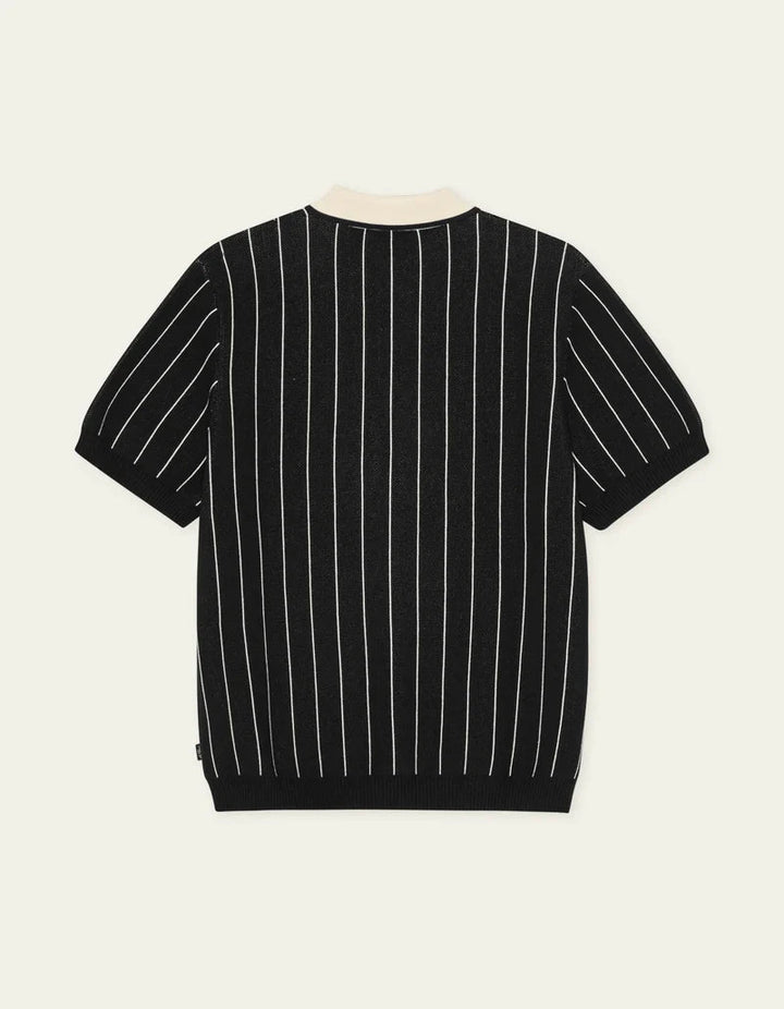 pinstripe knitted polo - les deux - 520084450 - polos - Nouveau. men