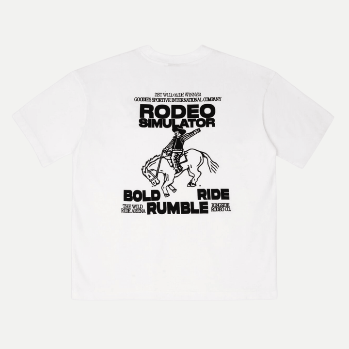 Rodeo simulator white tee - goodies sportive - 510069290 - tee shirt - Nouveau. men