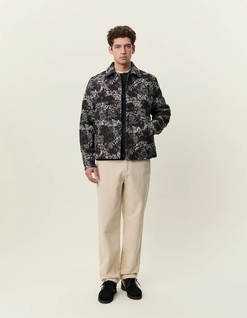 rose jacquard overshirt - les deux - 520086089 - chemises - Nouveau. men