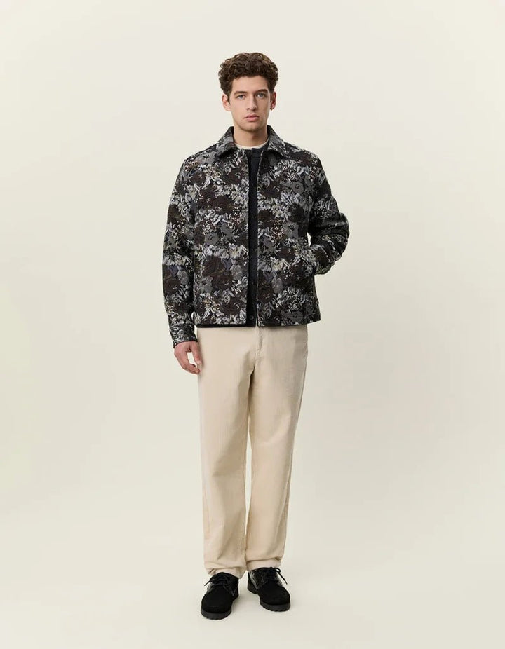 rose jacquard overshirt - les deux - 520086089 - chemises - Nouveau. men