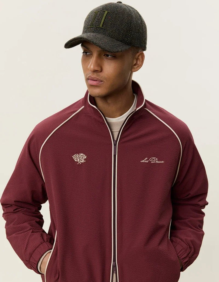 seersucker track jacket - les deux - 510077660 - vestes - Nouveau. men