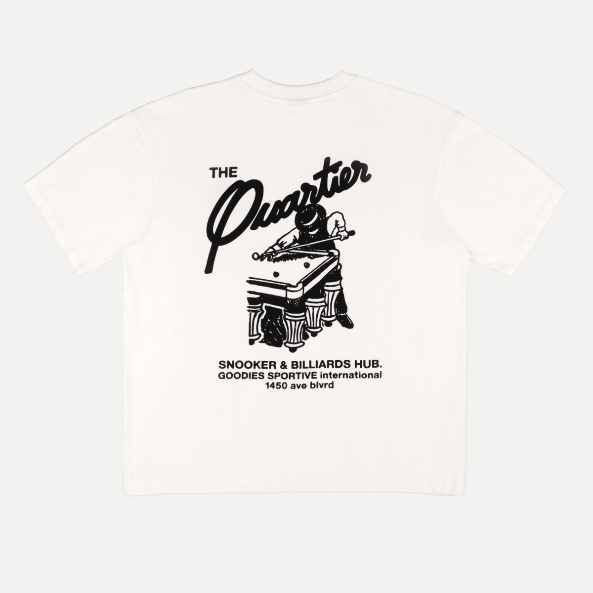 snooker white tee - goodies sportive - 510083401 - tee shirt - Nouveau. men