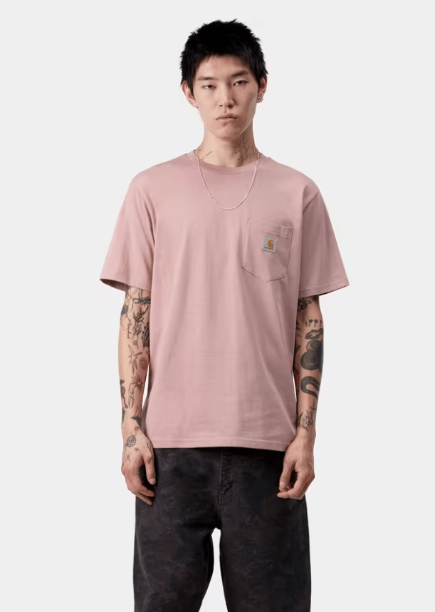 s/s pocket t-shirt cotton single jersey - carhartt - 510059284 - tee shirt - nouveau.