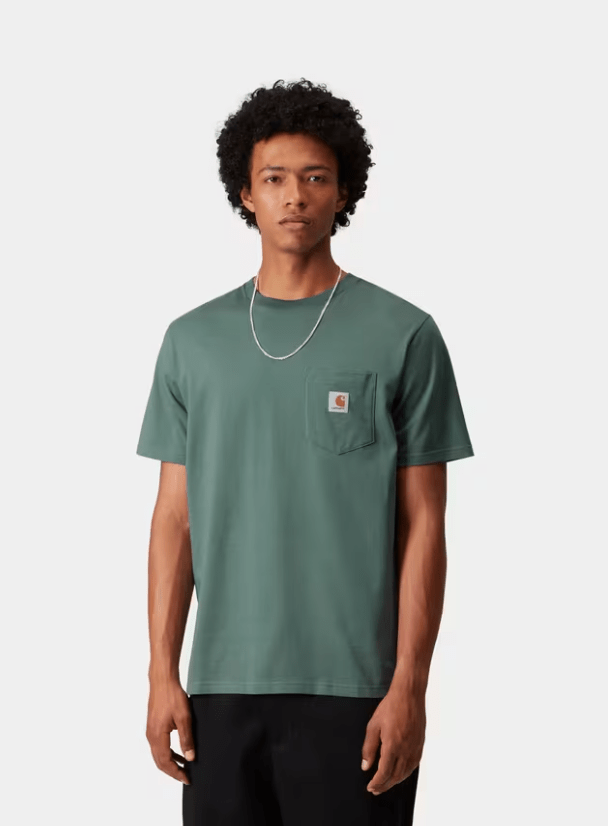 s/s pocket t-shirt cotton single jersey - carhartt - 510059321 - tee shirt - nouveau.