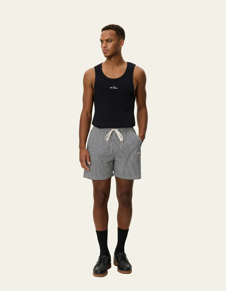 stan stripe seersucker swim shorts - les deux - 520062953 - shorts - Nouveau. men