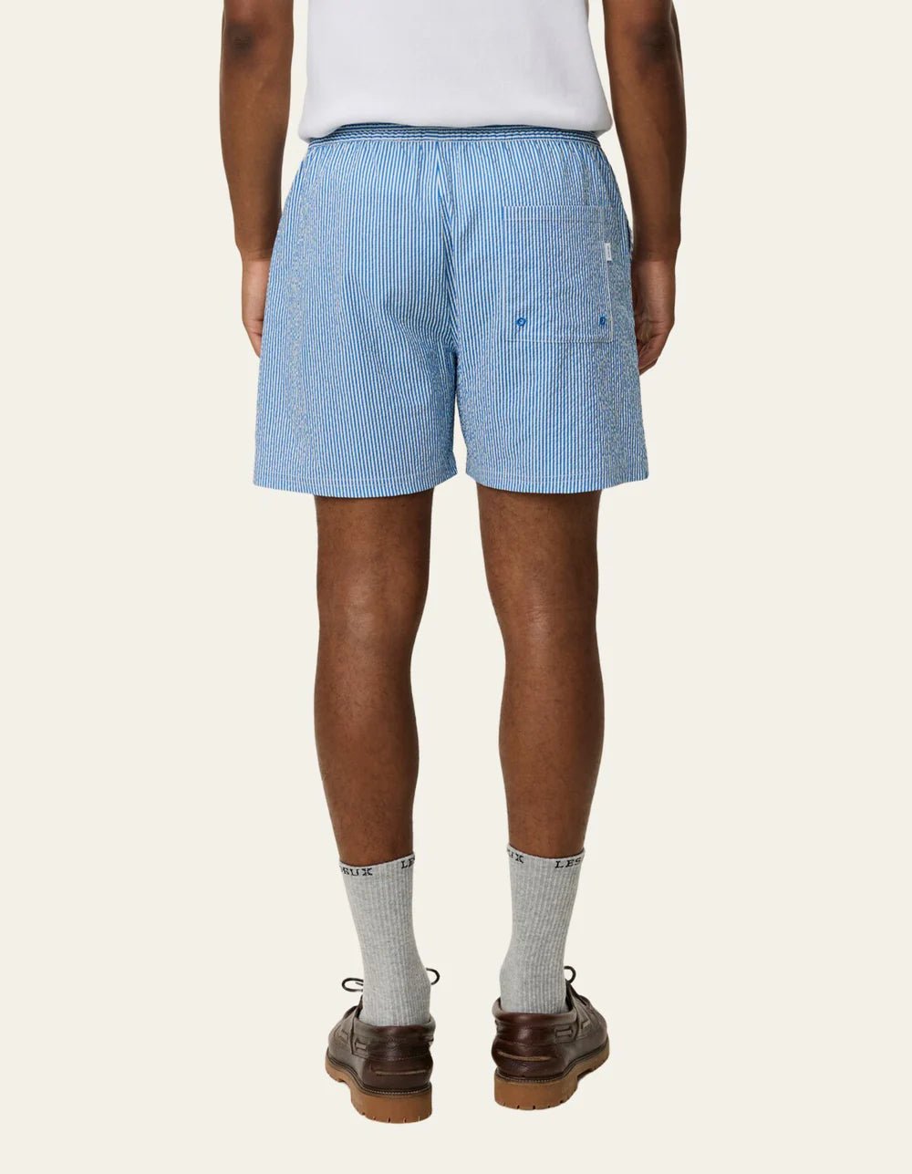 stan stripe seersucker swim shorts - les deux - 520063028 - shorts - Nouveau. men