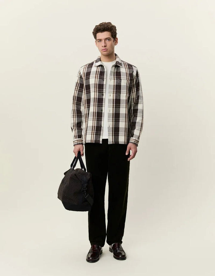 structured check overshirt - les deux - 510077851 - chemises - Nouveau. men