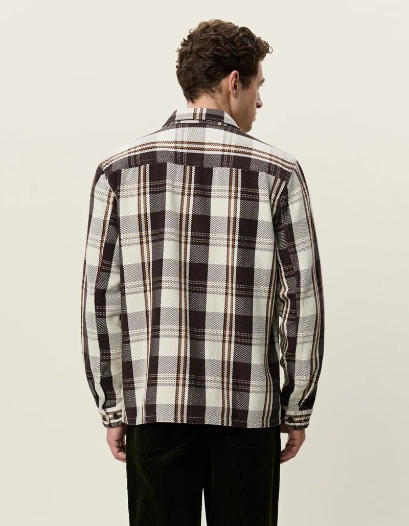 structured check overshirt - les deux - 510077851 - chemises - Nouveau. men