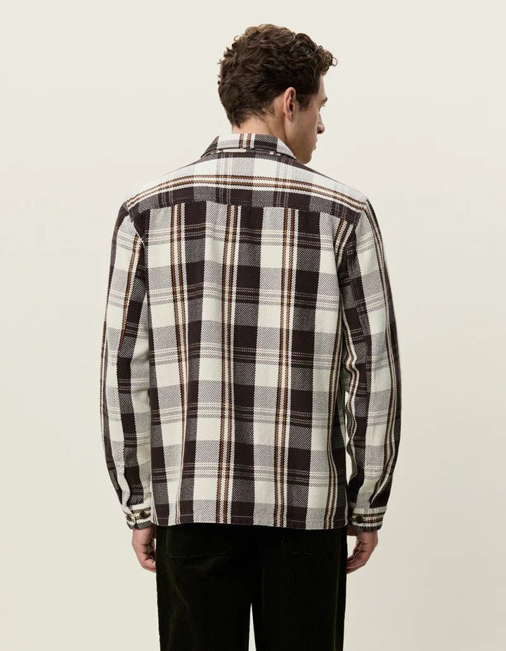 structured check overshirt - les deux - 510077851 - chemises - Nouveau. men