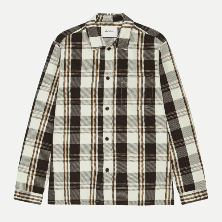 structured check overshirt - les deux - 510077851 - chemises - Nouveau. men