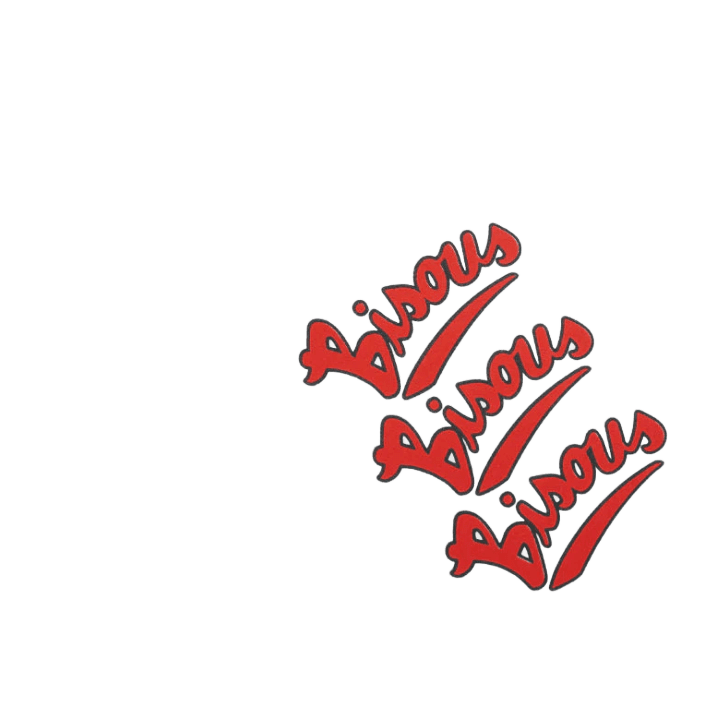 ts gianni - bisous - 520055092 - tee shirt - nouveau.