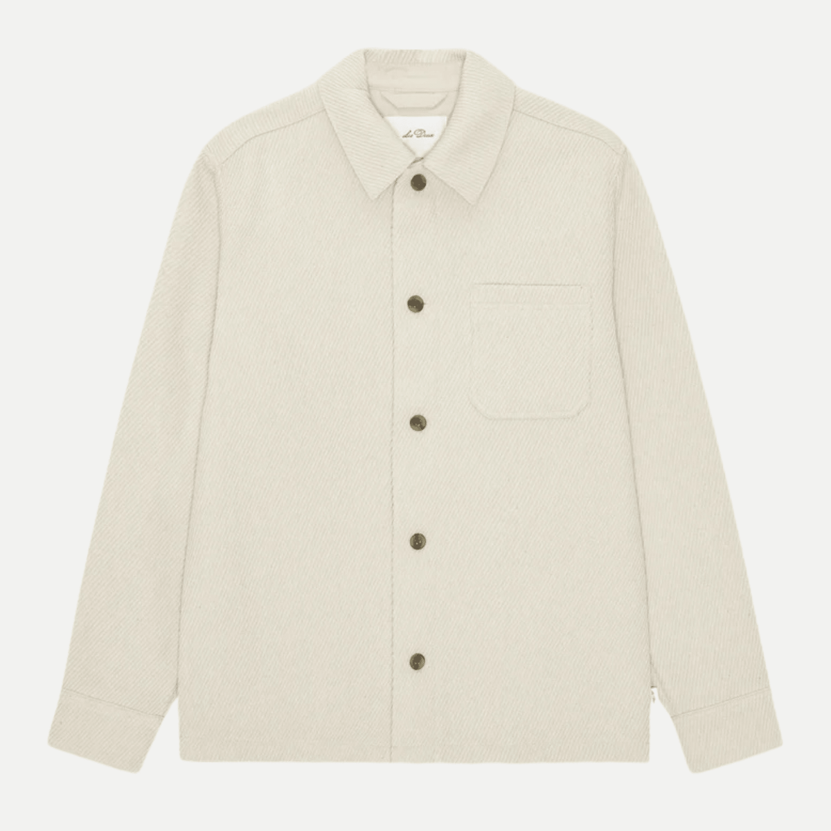 twill wool overshirt - les deux - 520085013 - chemises - Nouveau. men