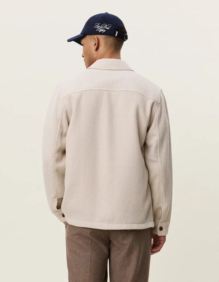 twill wool overshirt - les deux - 520085013 - chemises - Nouveau. men