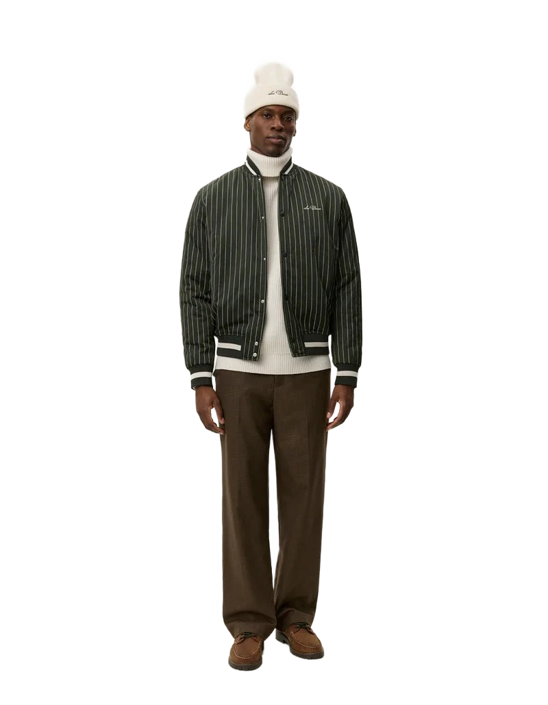 varsity pinstripe jacket - les deux - 520046601 - blousons - nouveau.