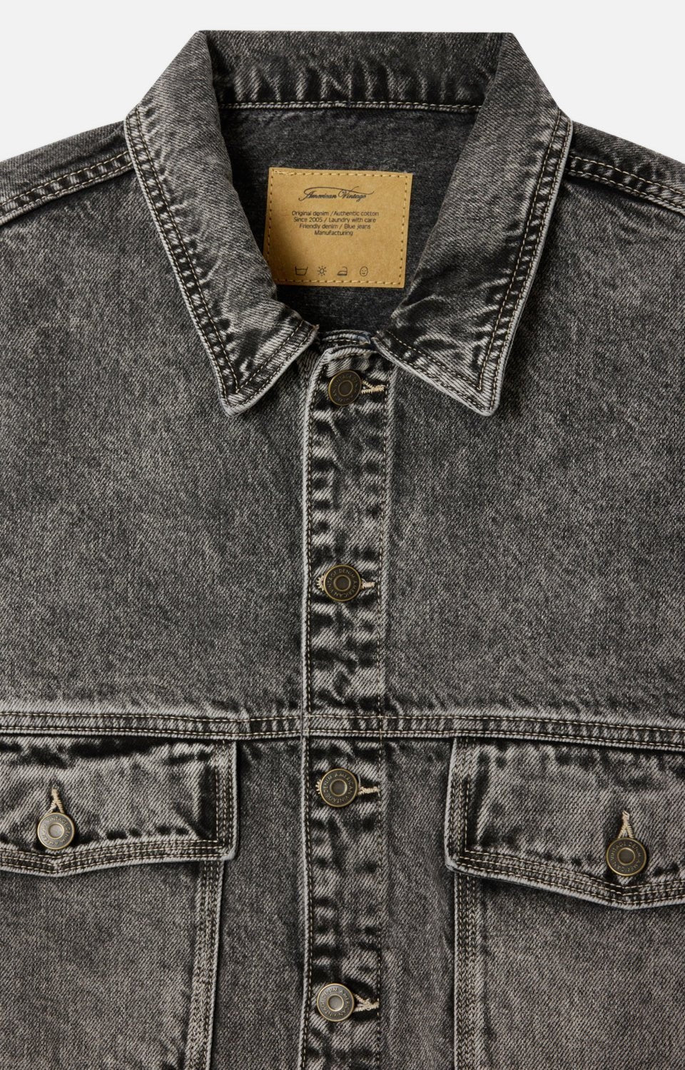 veste bouleml col chemise boutonnée - american vintage - 510061881 - vestes - nouveau.