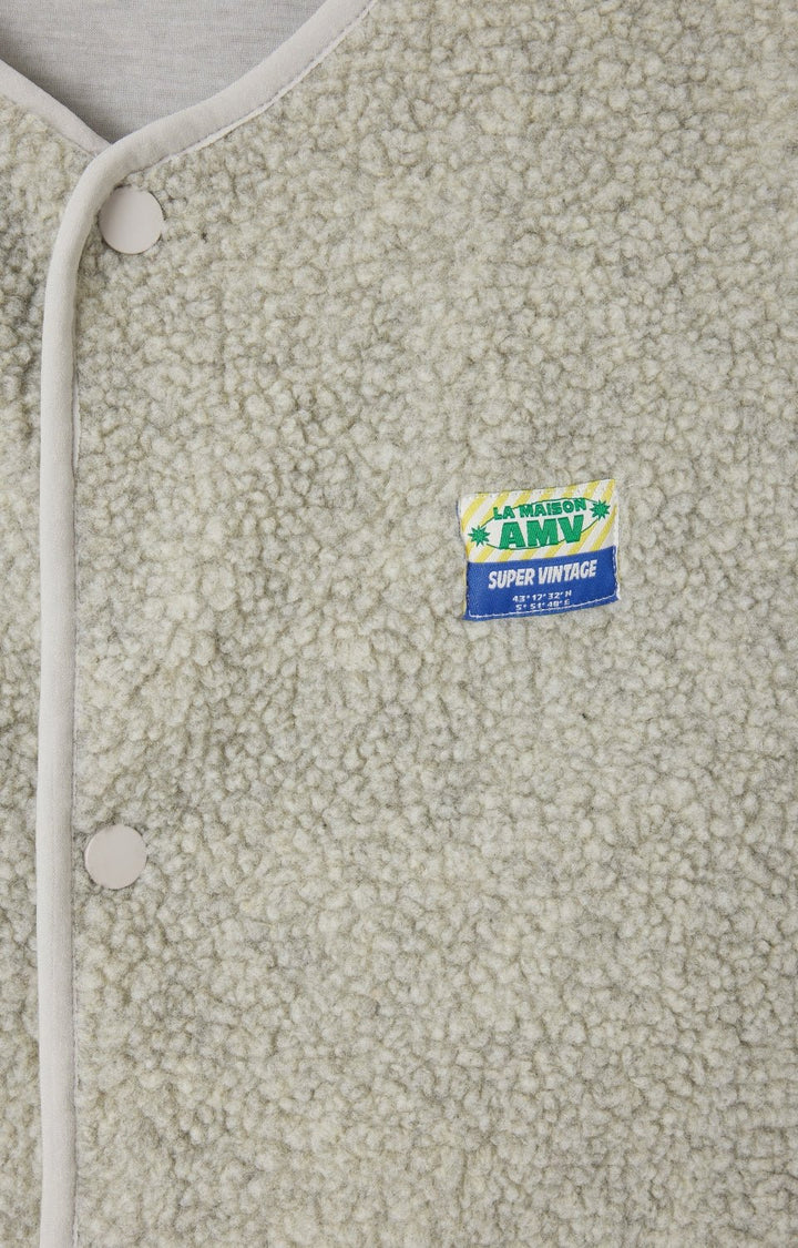 veste courte droit sm boutonee - american vintage - 510056535 - vestes - nouveau.