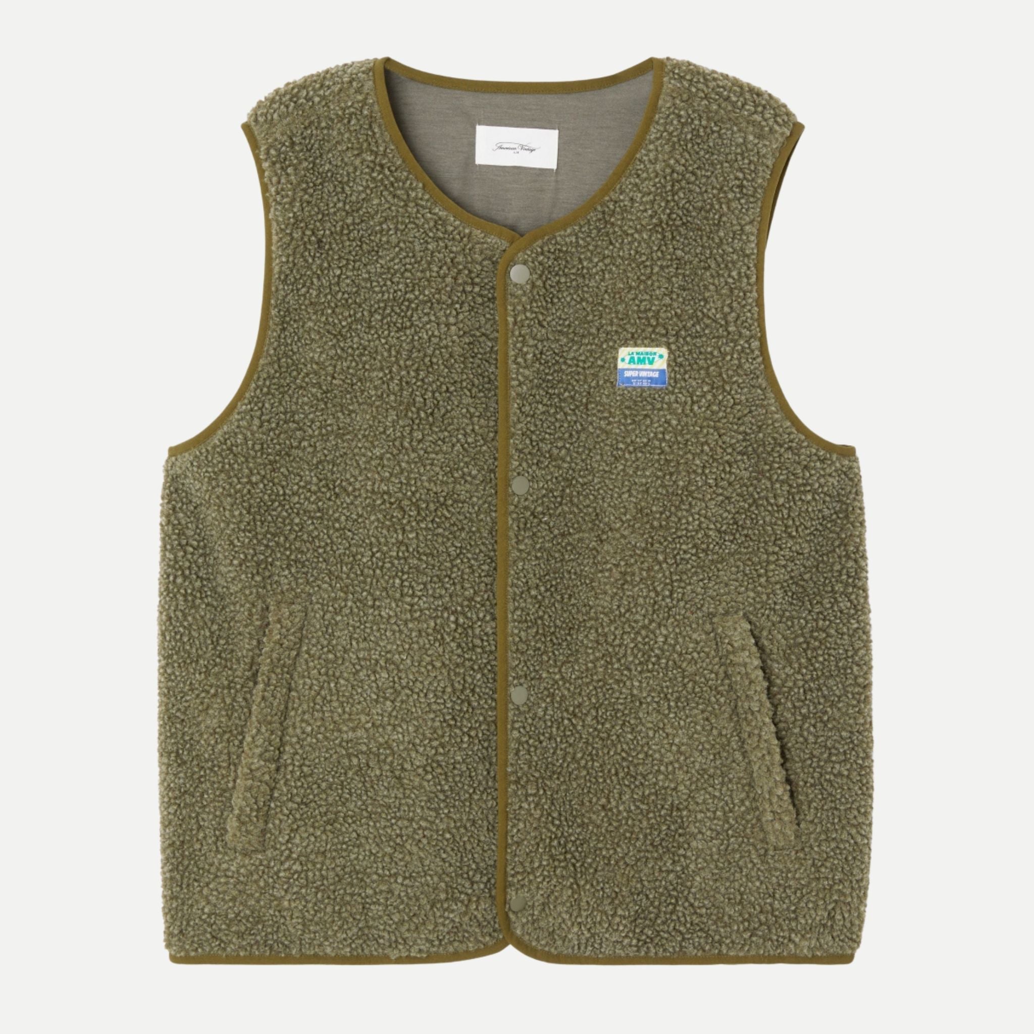 veste courte droit sm boutonee - american vintage - 510056559 - vestes - nouveau.