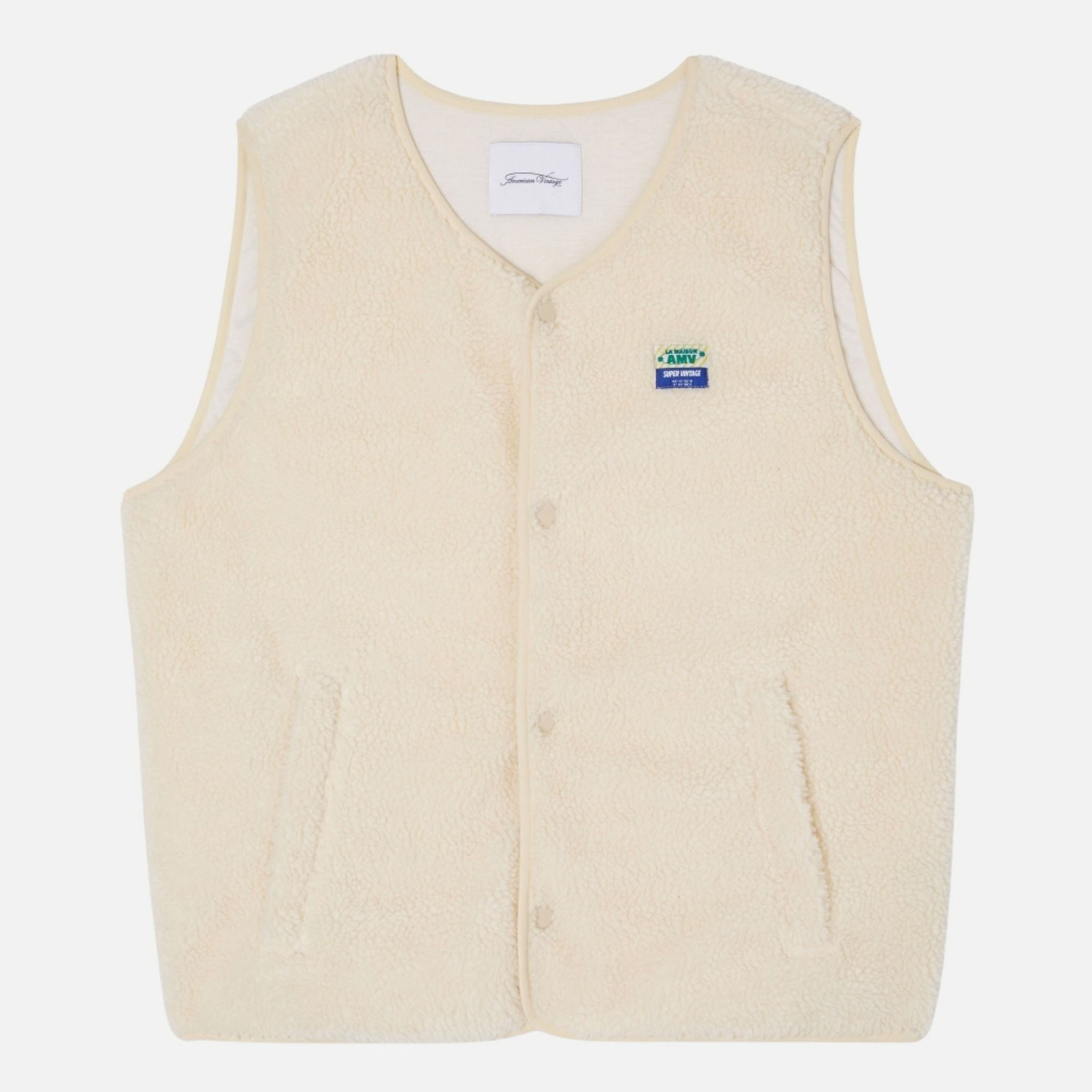 veste courte droit sm boutonee - american vintage - 510056511 - vestes - nouveau.