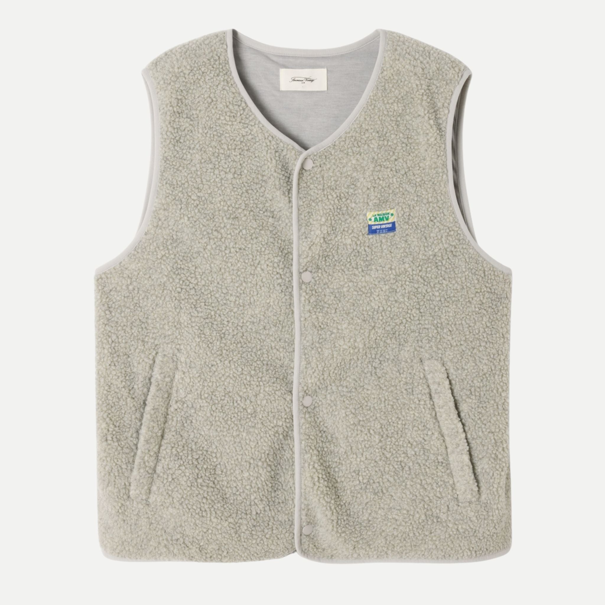 veste courte droit sm boutonee - american vintage - 510056535 - vestes - nouveau.