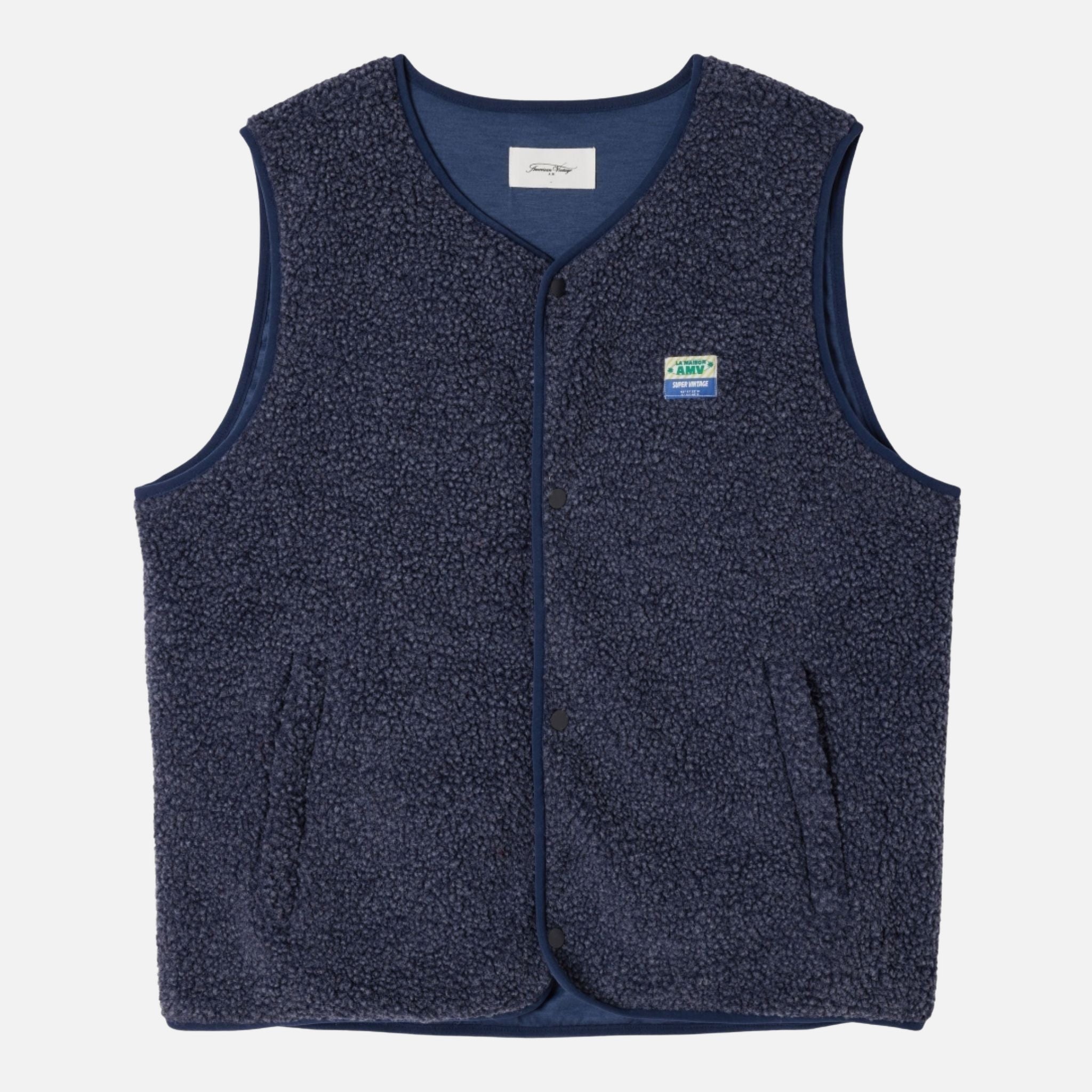 veste courte droit sm boutonee - american vintage - 510056474 - vestes - nouveau.