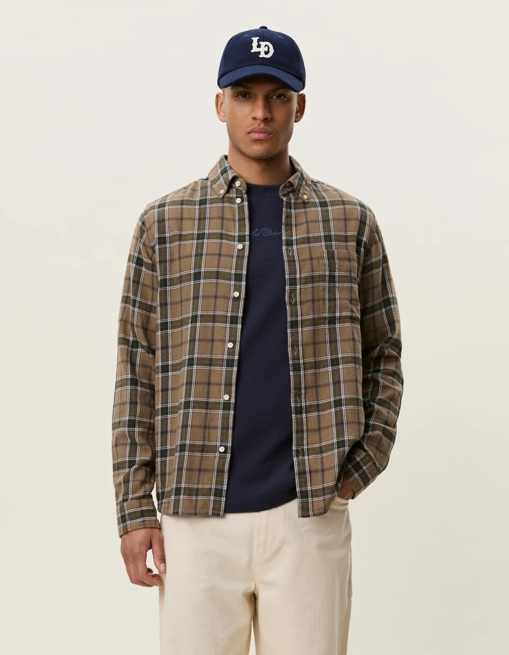 vintage check shirt - les deux - 520085228 - chemises - Nouveau. men