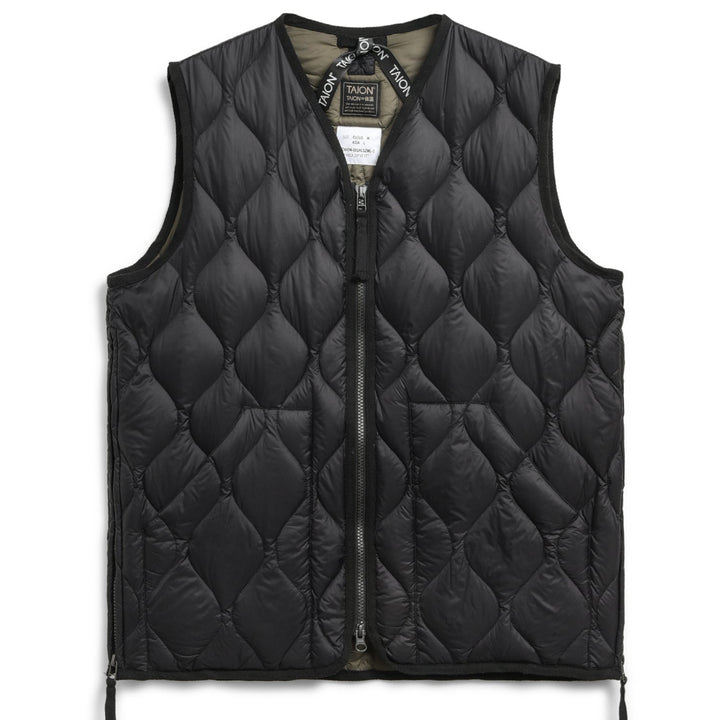 vneck w - zip down vest military - taion - 520031805 - blousons - nouveau.