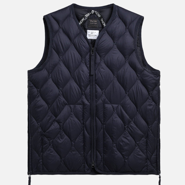 vneck w - zip down vest military - taion - 520050219 - blousons - nouveau.