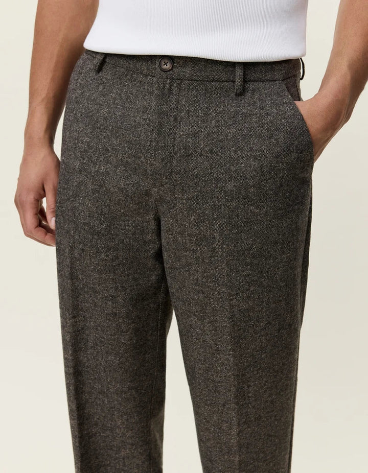wool melange slack pants - les deux - 520084696 - pantalons classiques - Nouveau. men
